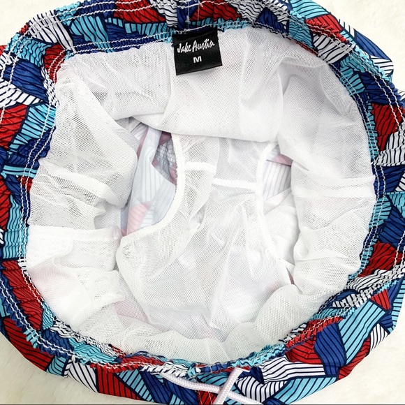 Jake Austin Geometric Print Swim Trunks - Picture 4 of 6